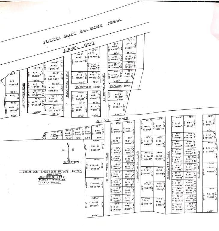  mountain city Layout Plan