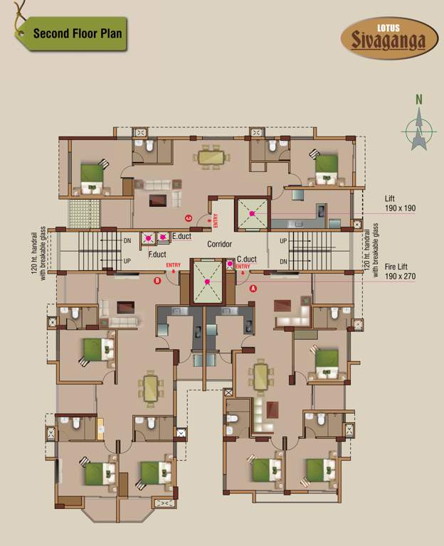  sivaganga Sivaganga Cluster Plan for 2nd Floor