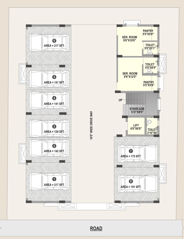  raghunath enclave Raghunath Enclave Cluster Plan for parking