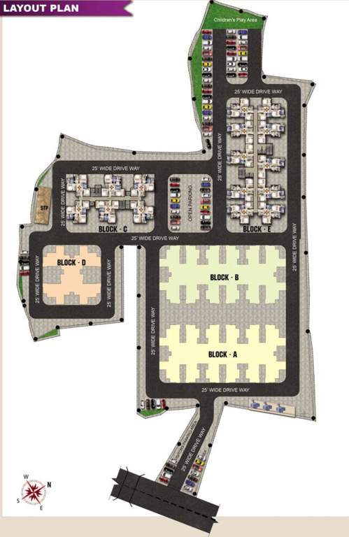  chandaka meadows block c and e Layout Plan