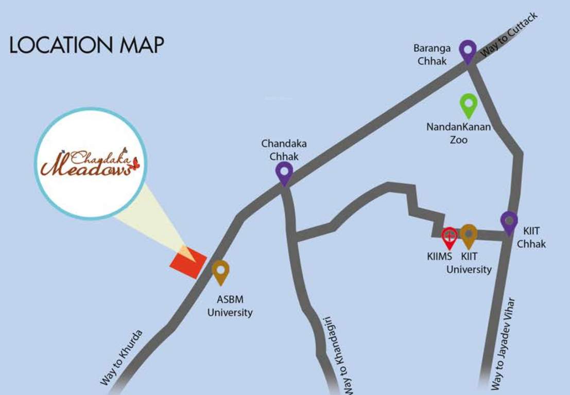  chandaka meadows block c and e Location Plan