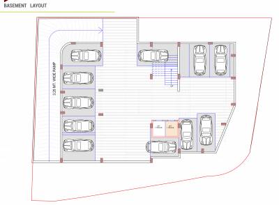  one Tower A Cluster Plan for basement Floor