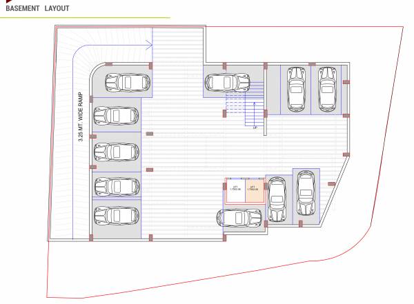  one Tower A Cluster Plan for basement Floor