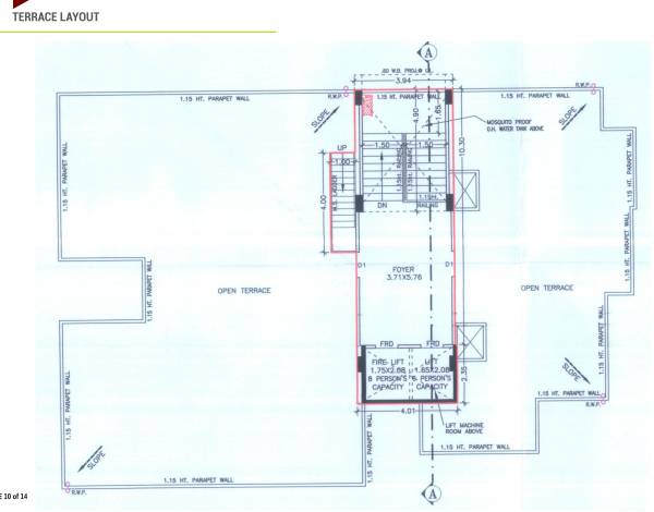  one Tower A Cluster Plan for terrace Floor
