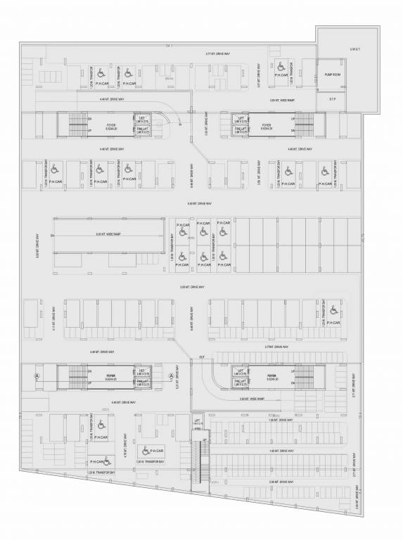  sourish A,B,C,D Cluster Plan For Bsement