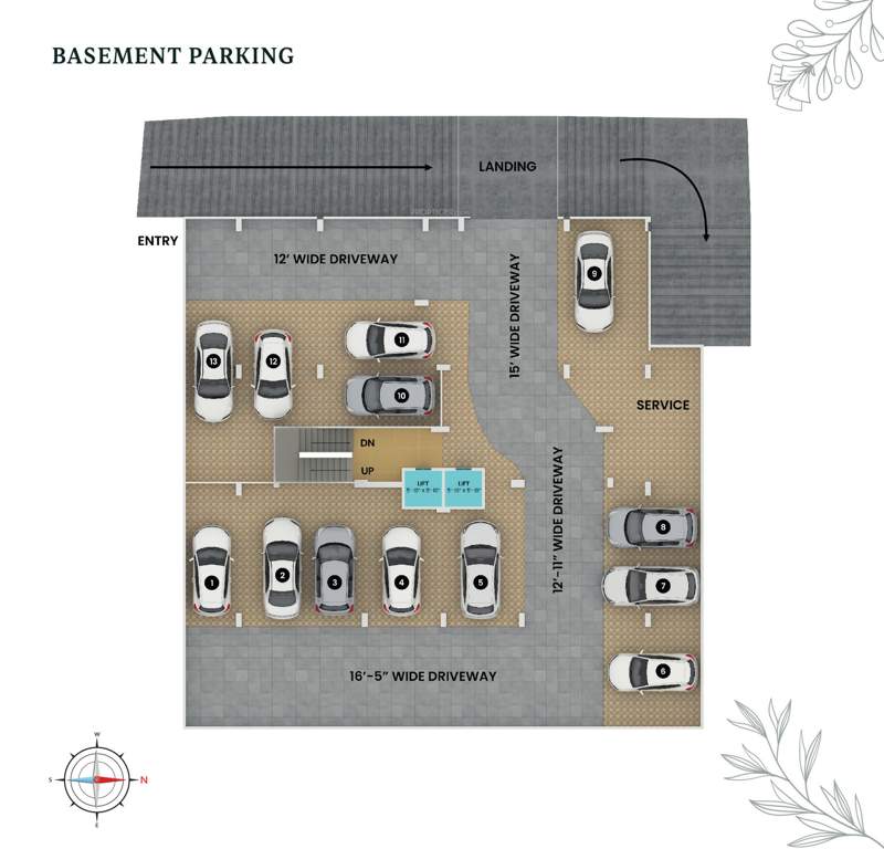  varunaz robjoy enclave Varunaz Robjoy Enclave Cluster Plan from 1st to 6th Floor