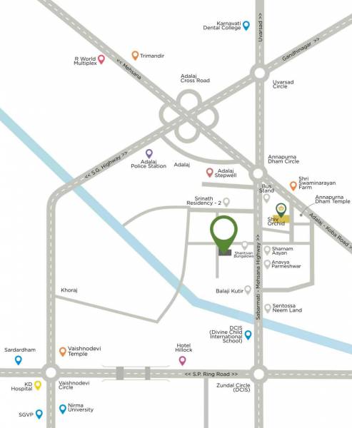  sanidhya-villas Location Plan