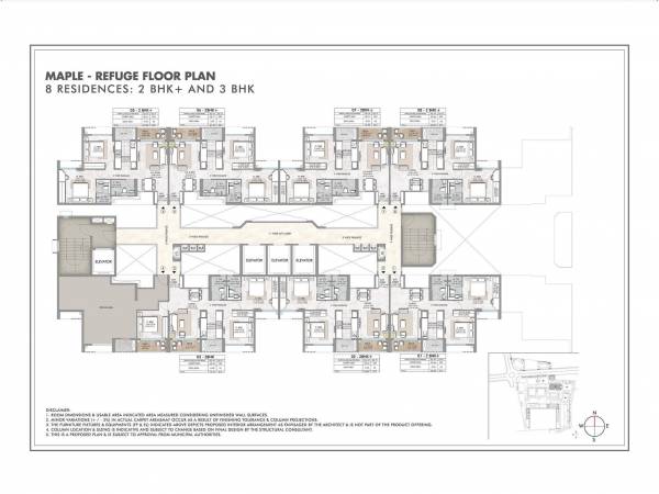 clusterPlan of Rustomjee Urban Woods Maple