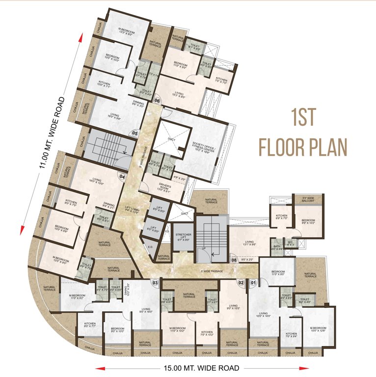  residency RESIDENCY Cluster Plan for 1st Floor
