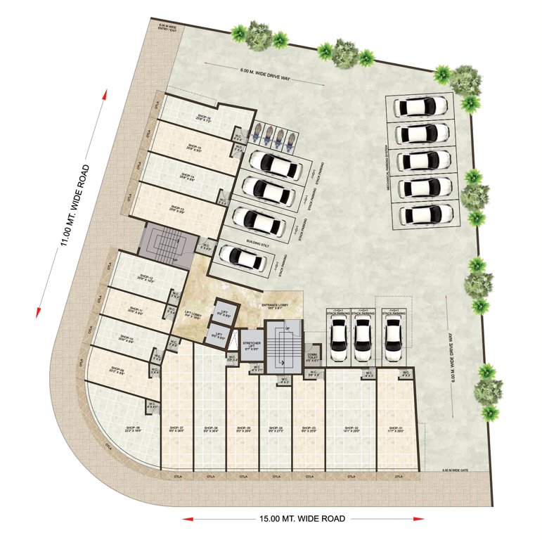  residency RESIDENCY Cluster Plan for ground Floor