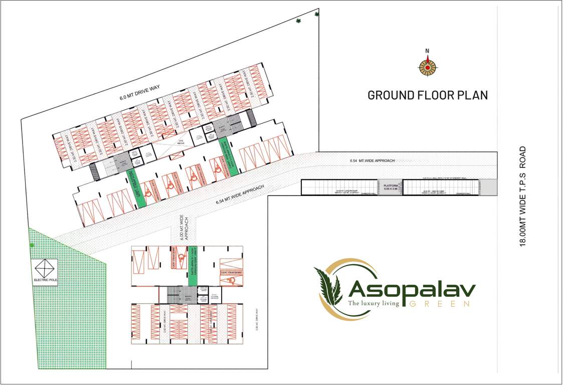  asopalav green A Cluster Plan for ground Floor