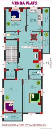  chaarvi flats Chaarvi Flats Cluster Plan from 1st to 3rd Floor