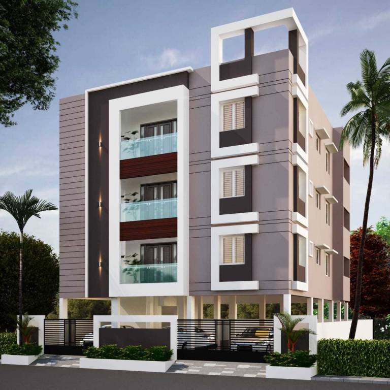 Elevation  chaarvi flats Elevation