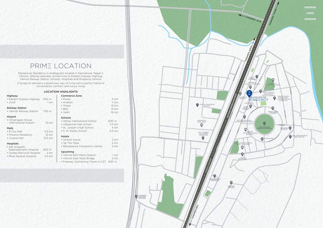  mansarovar residency Location Plan