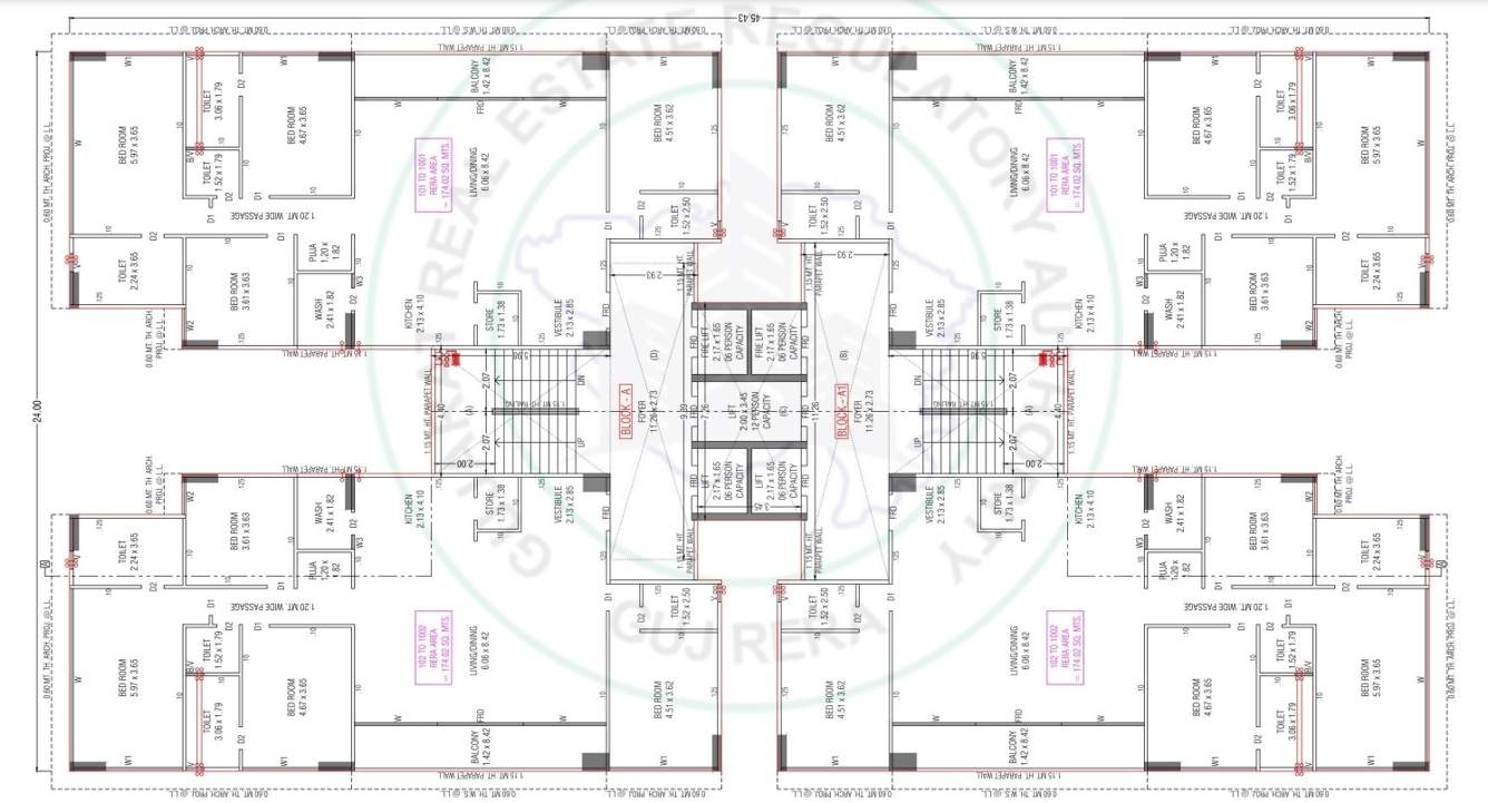  obsidian towers A+A1 Cluster Plan from 1st to 10th Floor