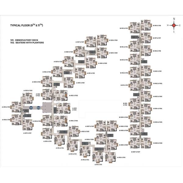  casagrand-evon Tower B Cluster Plan