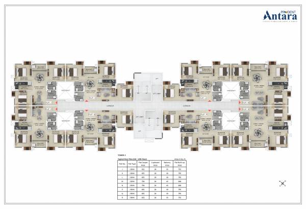  prudent-antara Tower 3 Cluster Plan