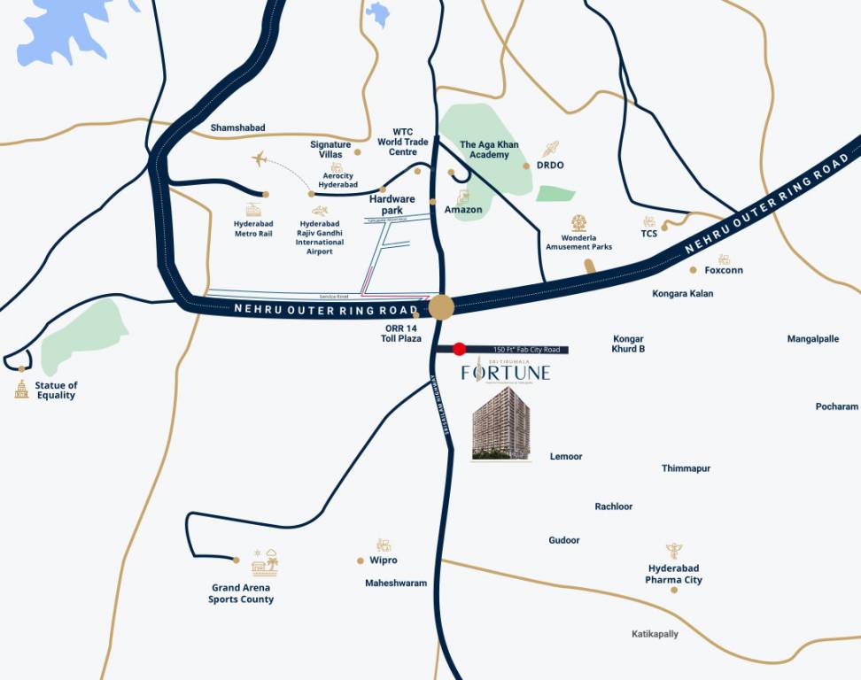  sri tirumala fortune phase 1 Location Plan