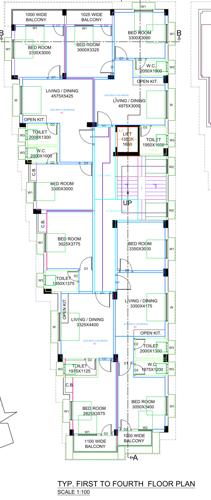  madhumita Madhumita Cluster Plan from 1st to 4th Floor