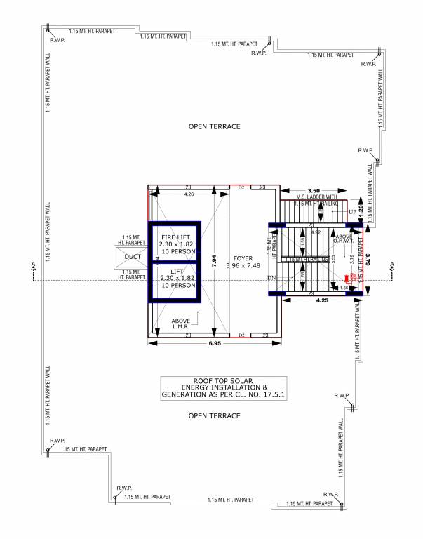 elevate Tower A Cluster Plan for Terrace Floor