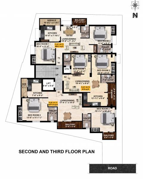  crown Crown Cluster Plan from 2nd to 3rd Floor