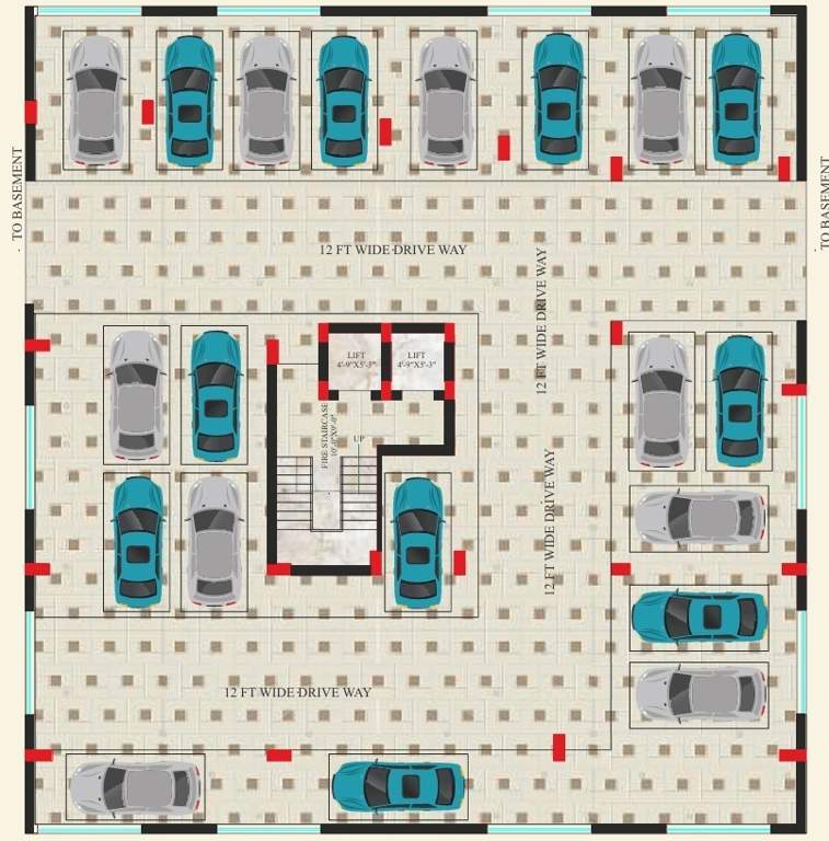 harshika enclave apartment Harshika Enclave Apartment Basement Cluster Plan