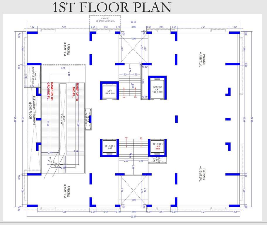 the sky luxuria Tower A Cluster Plan for 1st Floor