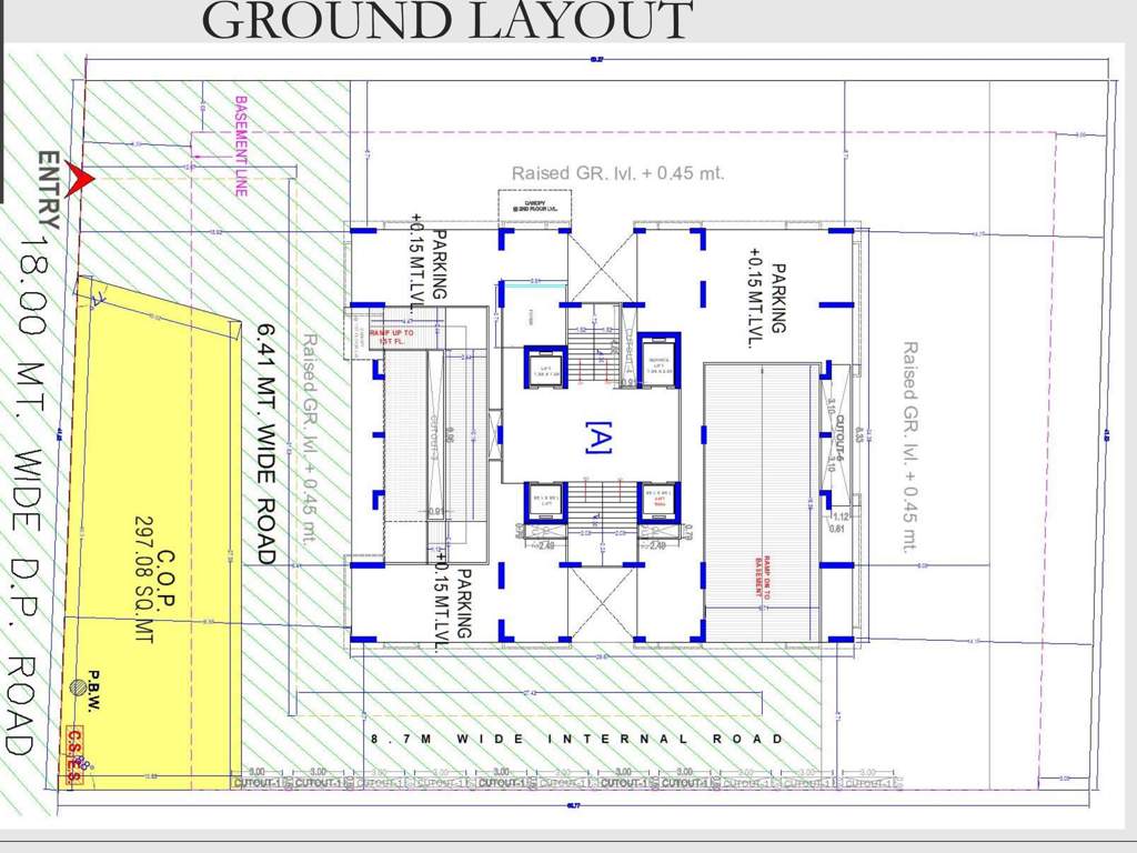 the sky luxuria Tower A Cluster Plan for ground Floor