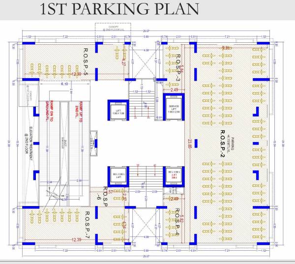  the-sky-luxuria Tower A Cluster Plan for parking 1 Floor