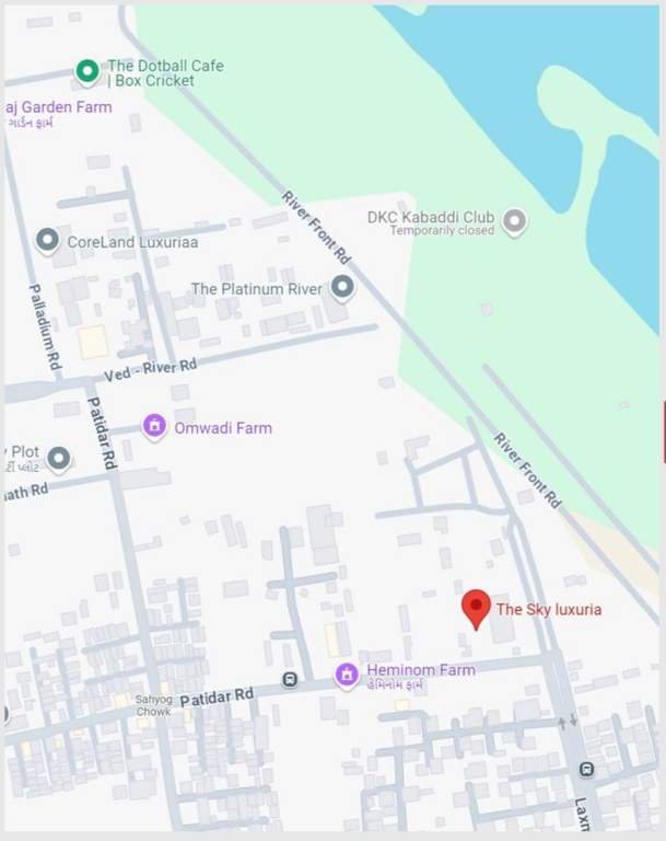 the sky luxuria Location Plan