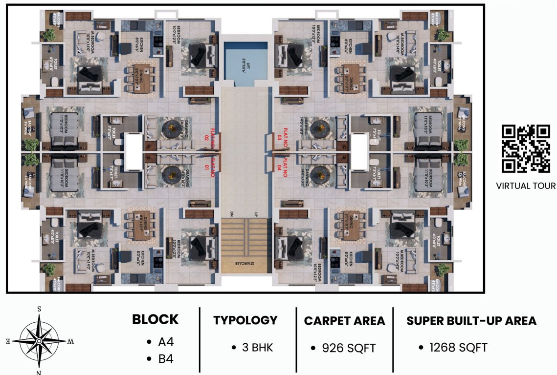 tiruvantpuram city A4 Cluster Plan