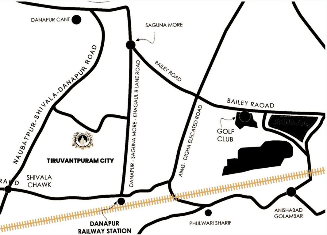 tiruvantpuram city Location Plan