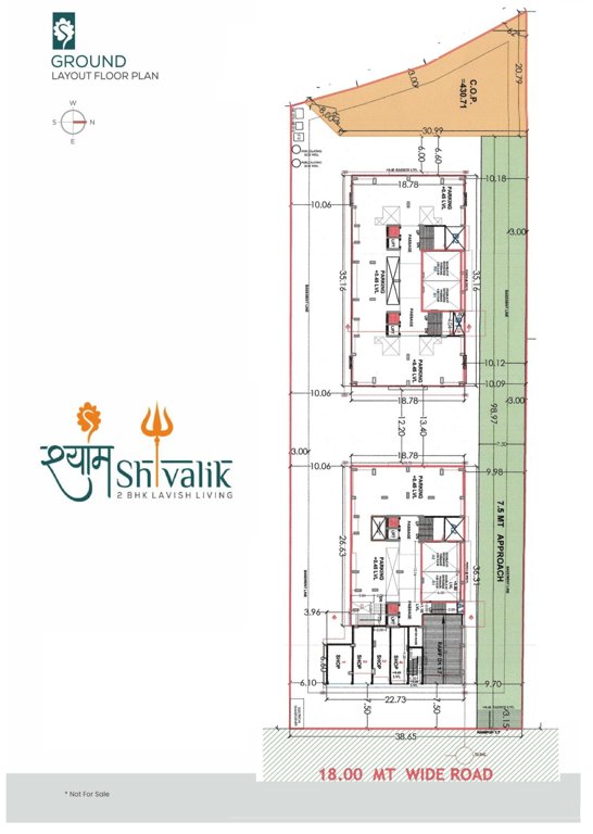  shyam shivalik A1 Cluster Plan for ground Floor