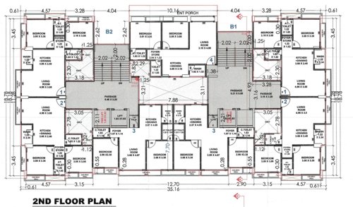 B1 Cluster Plan for 2nd Floor shyam-shivalik B1 Cluster Plan for 2nd Floor