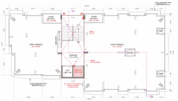  vaibhav Tower B Cluster Plan for Terrace Floor
