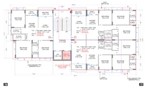  vaibhav Tower B Cluster Plan from 1st to 11th Floor