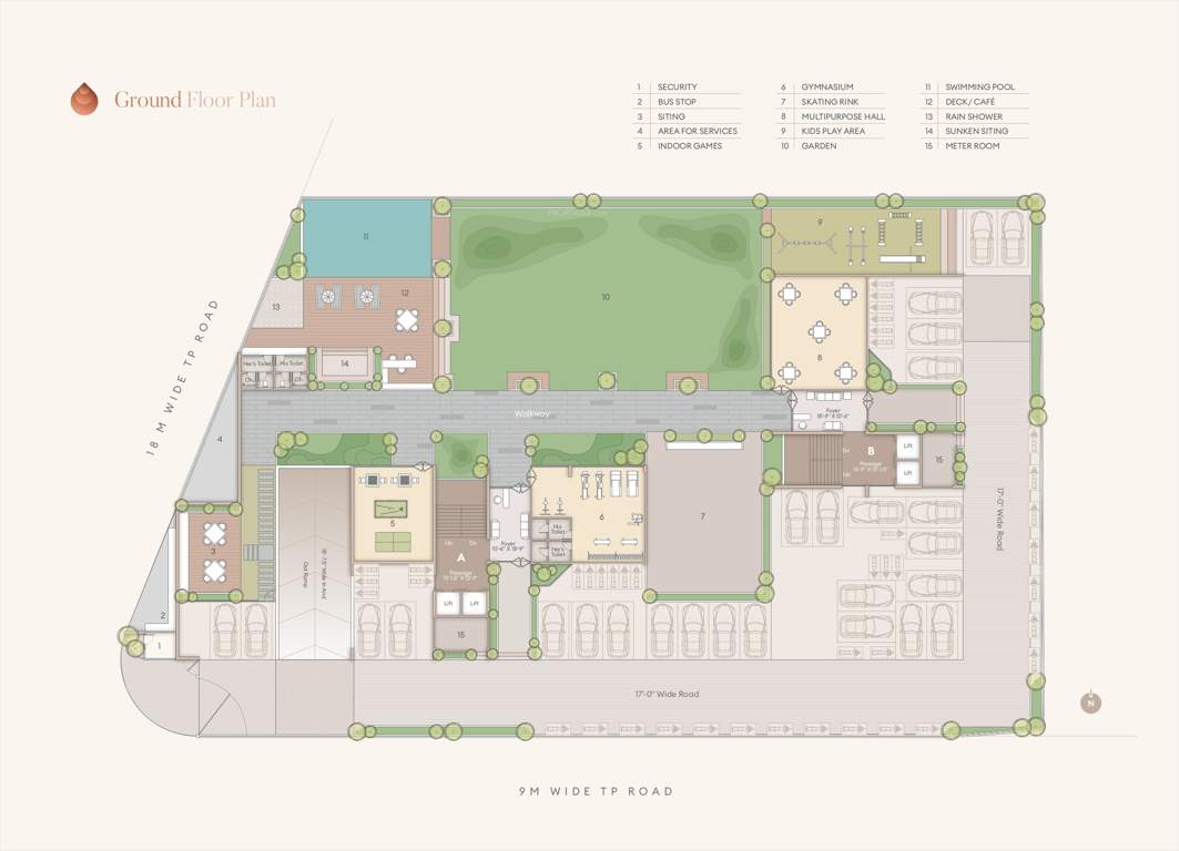  aria A Cluster Plan for ground Floor