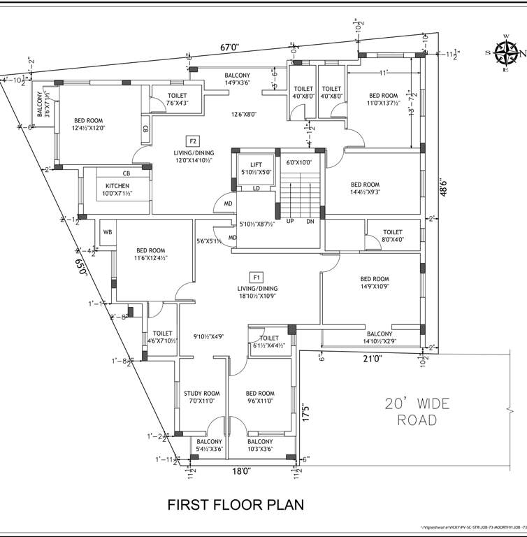 s darshan Vaikund's Darshan Cluster Plan for 1st Floor