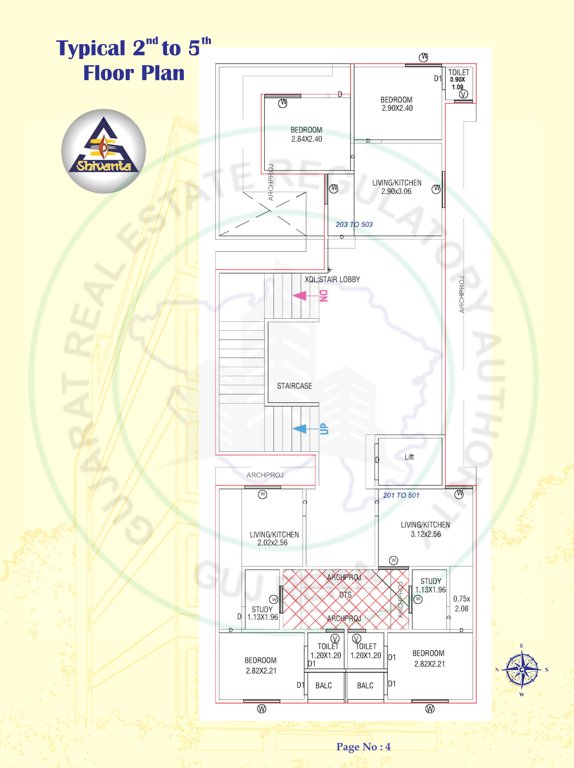  shivanta lk 15 A Cluster Plan from 2nd to 5th Floor