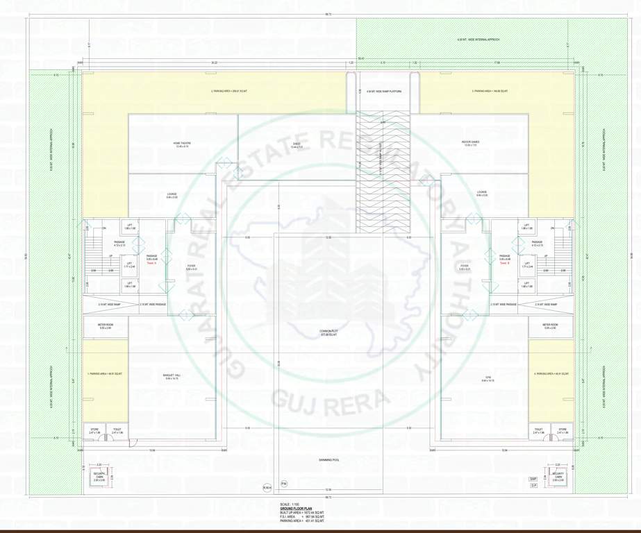  uma 2 0 residences Tower A,B Cluster Plan for ground Floor
