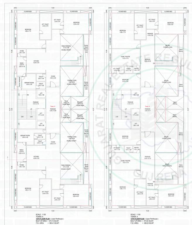  uma 2 0 residences Tower A Cluster Plan from 12th to 13th Floor