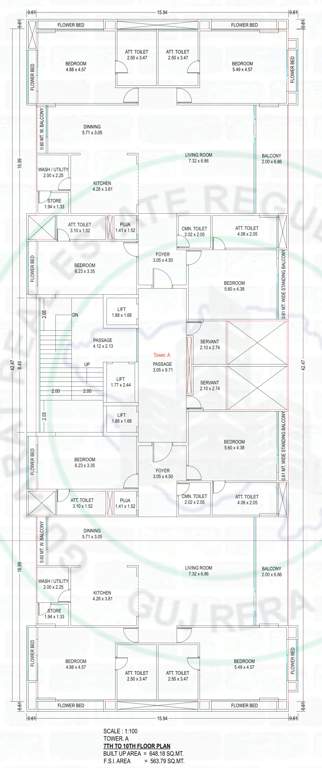  uma 2 0 residences Tower A Cluster Plan from 7th to 10th Floor