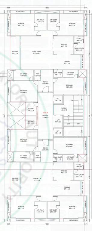  uma 2 0 residences Tower B Cluster Plan for 1st Floor