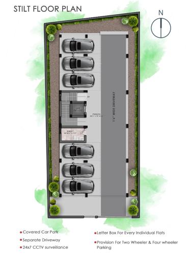  enclave Bluetique Enclave Cluster Plan for Car parking 