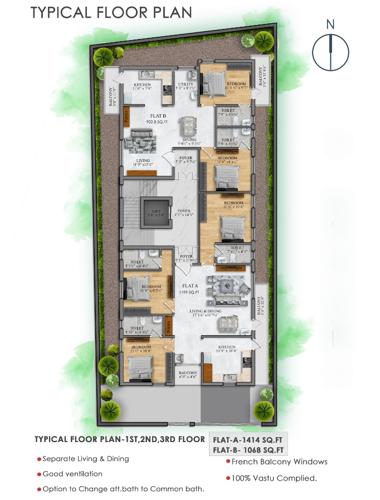  enclave Bluetique Enclave Cluster Plan from 1st to 3rd Floor