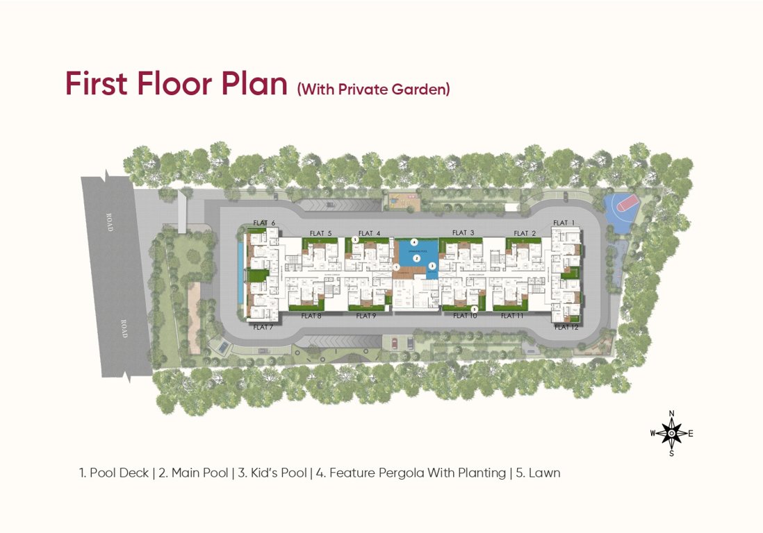 ls sakura Wing 1 & 2 Cluster Plan for 1st Floor