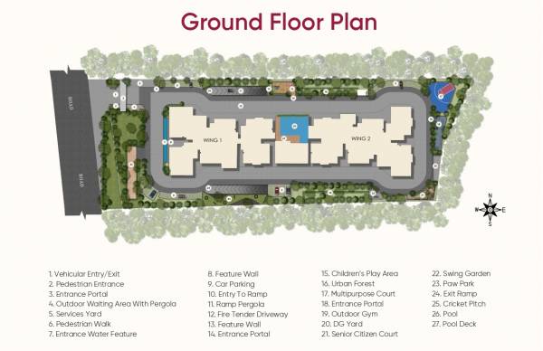 ls-sakura Wing 1 & 2 Cluster Plan for ground Floor
