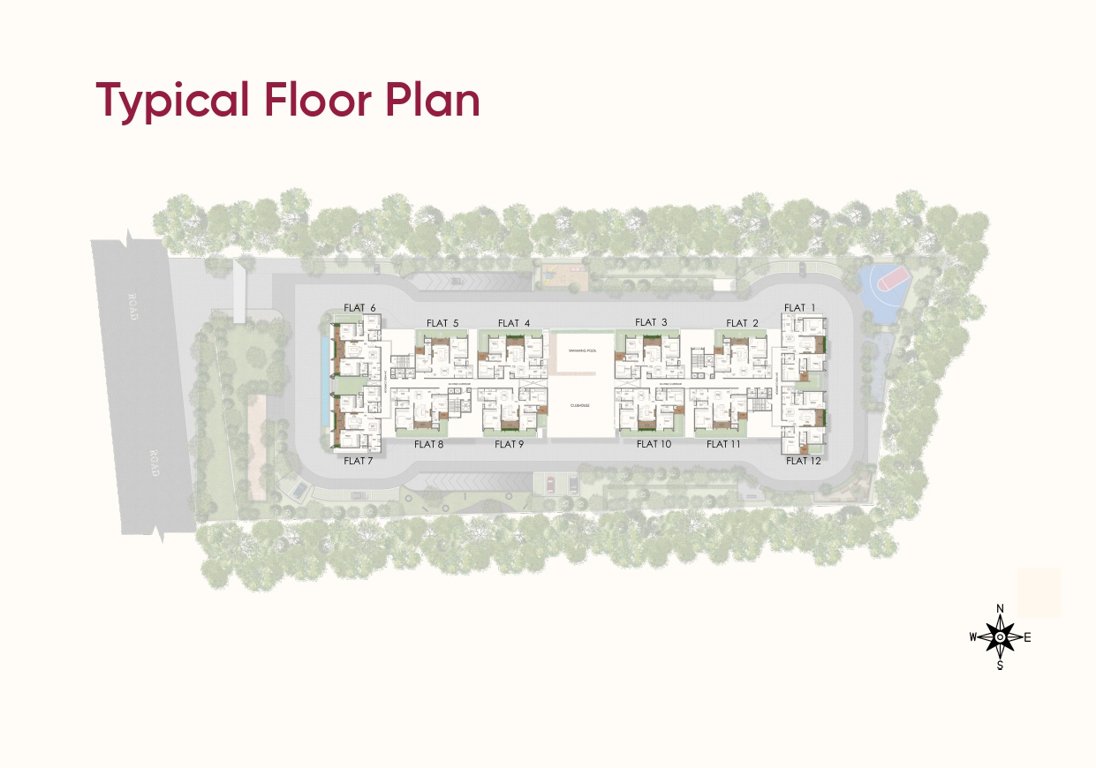  ls sakura Wing 1 & 2 Cluster Plan for Typical Floor
