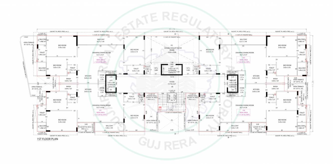  levvel 7 A Cluster Plan for 1st Floor