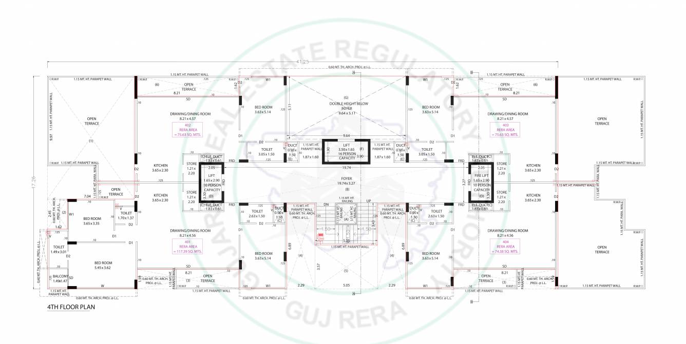  levvel 7 A Cluster Plan for 4th Floor
